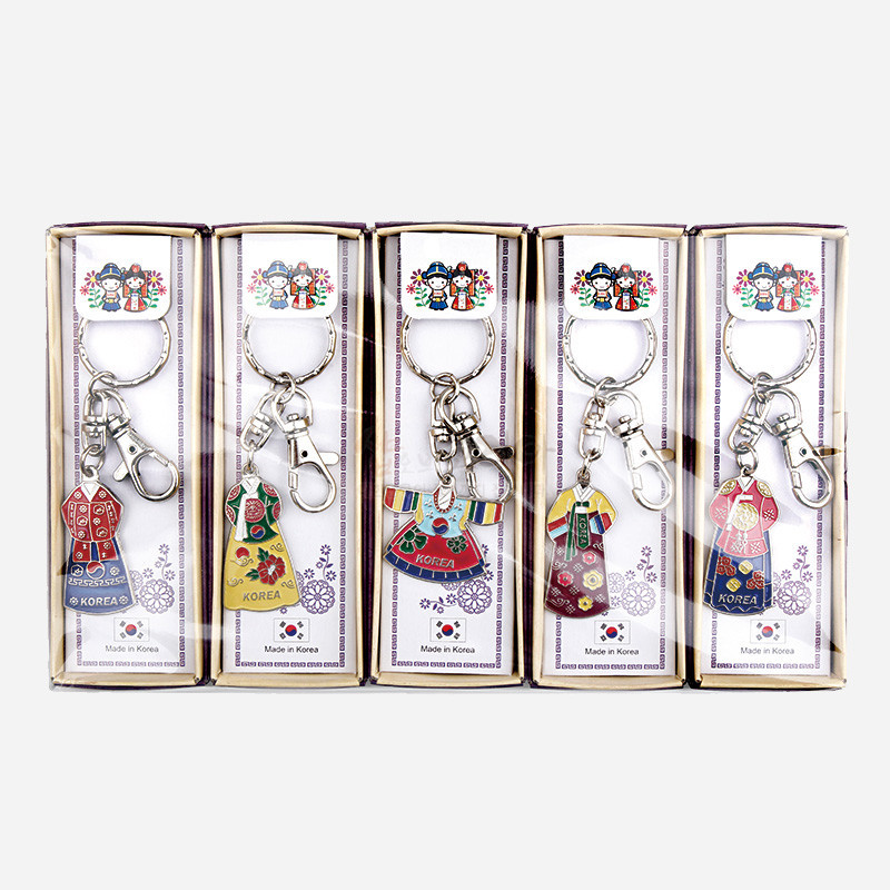 한국의美-전통열쇠고리5p세트 - 한국적 전통 모습이 담긴 열쇠고리