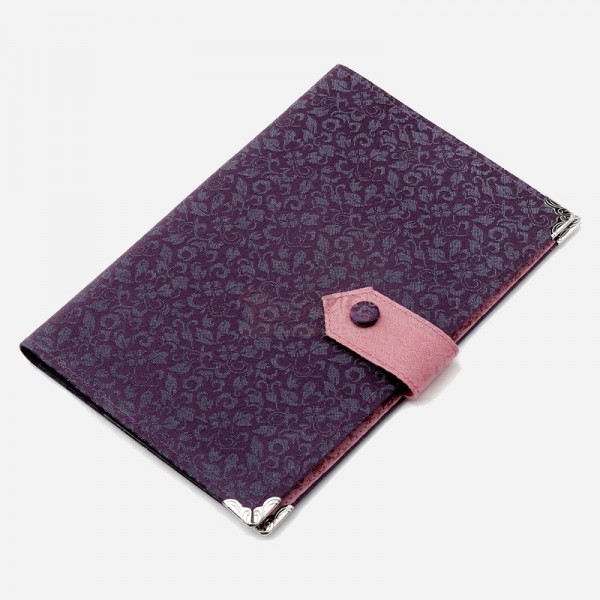 비단배색통장지갑 - 전통무늬가 아름다운 비단통장지갑