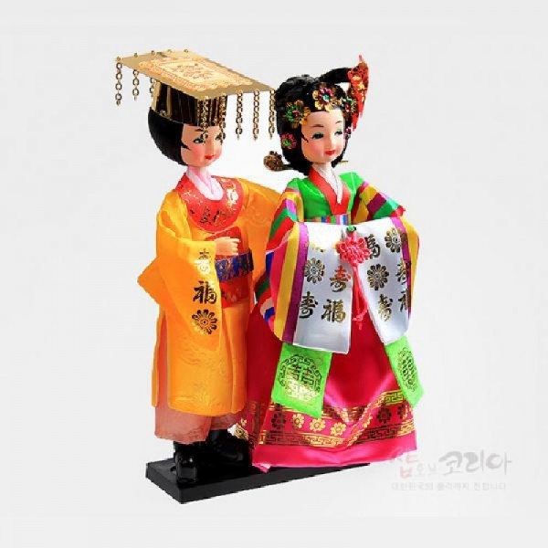 한복인형 中 - 왕과비 - 한국의 전통의복을 재현한 한복인형