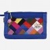 누비 조각보파우치-청색