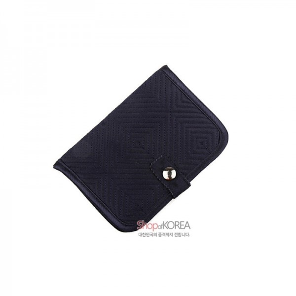 [소산당]누비수(秀)카드지갑 [감색] - 예쁜 디자인의 실용적인 지갑