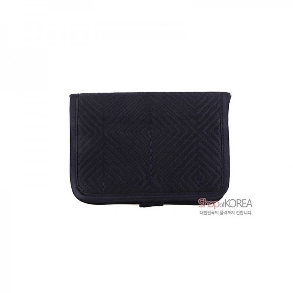 [소산당]누비수(秀)카드지갑 [감색] - 예쁜 디자인의 실용적인 지갑