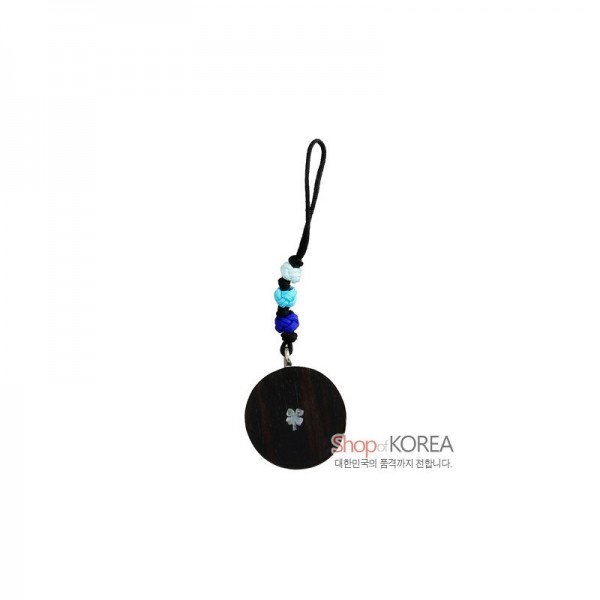 흑단 작은열쇠고리-삼족오 - 은빛의 멋진 삼족오를 표현한 제품