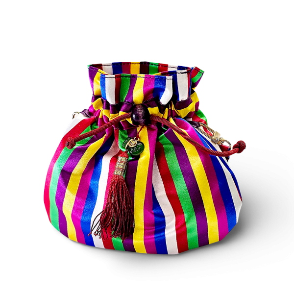 수공예 색동복주머니 손지갑 - 한복 숙련공이 전통을 살리면서도 현대적인으로 만든제품