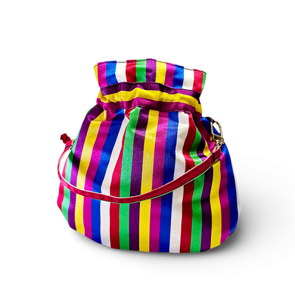 수공예 색동복주머니 손지갑 - 한복 숙련공이 전통을 살리면서도 현대적인으로 만든제품