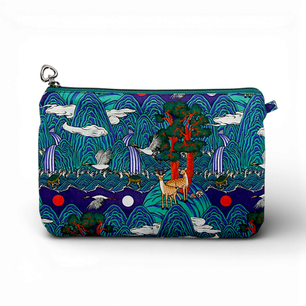 일월오봉도 십장생 파우치 - 한국의 십장생디자인으로 건강하고 복된 행복을 담은 파우치