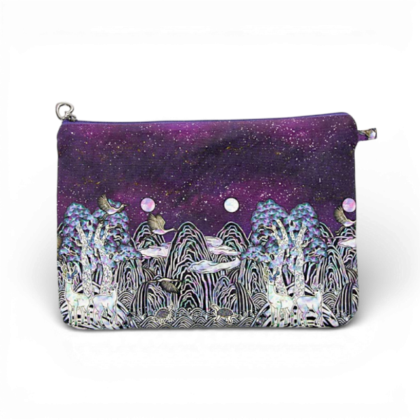 일월오봉도 십장생 파우치 - 한국의 십장생디자인으로 건강하고 복된 행복을 담은 파우치