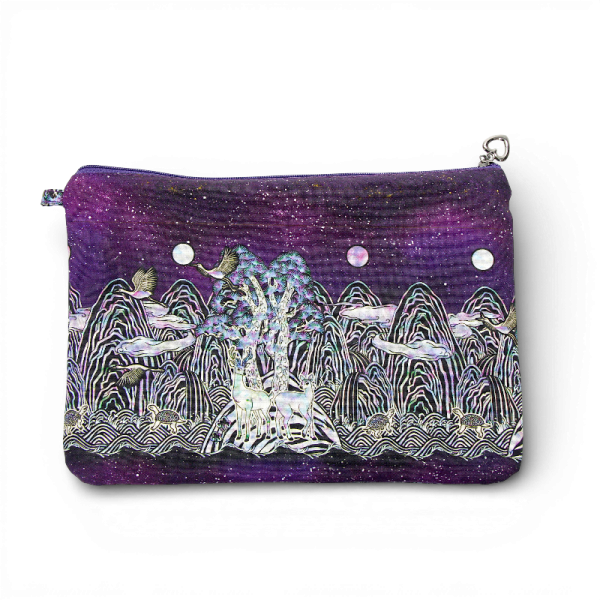 일월오봉도 십장생 파우치 - 한국의 십장생디자인으로 건강하고 복된 행복을 담은 파우치