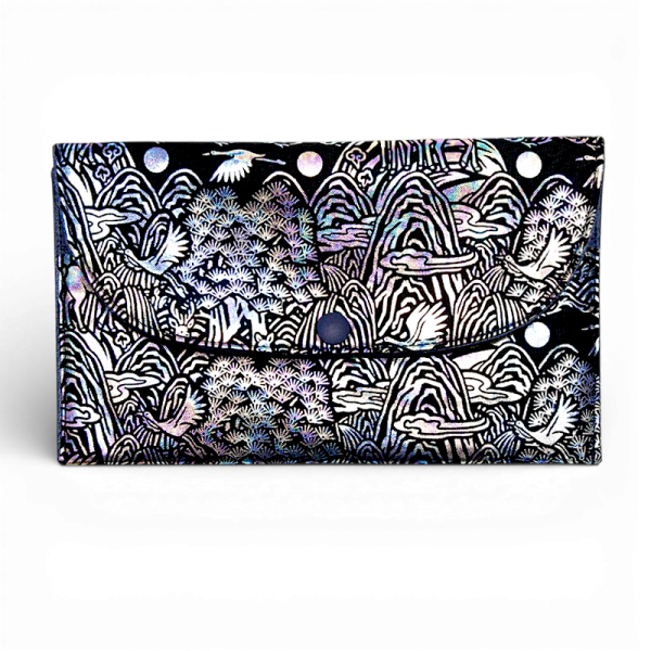 나전칠기 은빛 장생도 장지갑 - 나전칠기 화려한 느낌으로  전해지는 전통지갑