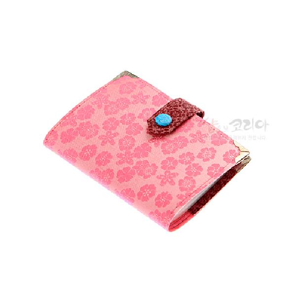 비단카드지갑-분홍색 - 전통무늬가 아름다운 비단카드지갑
