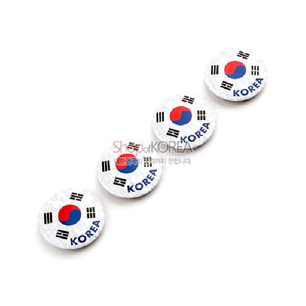 원형메모홀더4종-태극기 - 대한민국 메모자석