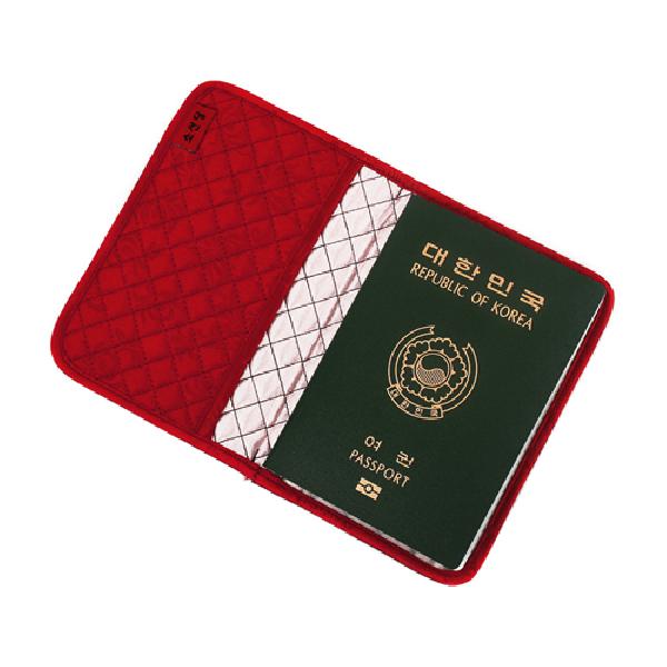 [소산당]누비수(秀)여권지갑 [적색] - 예쁜 누비지갑에 딱 맞는 여권