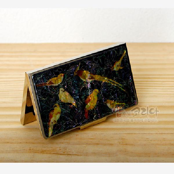 꽃나무 새 명함집 - 한국의 멋과 천연자개의 조화