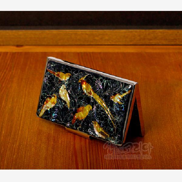 꽃나무 새 명함집 - 한국의 멋과 천연자개의 조화