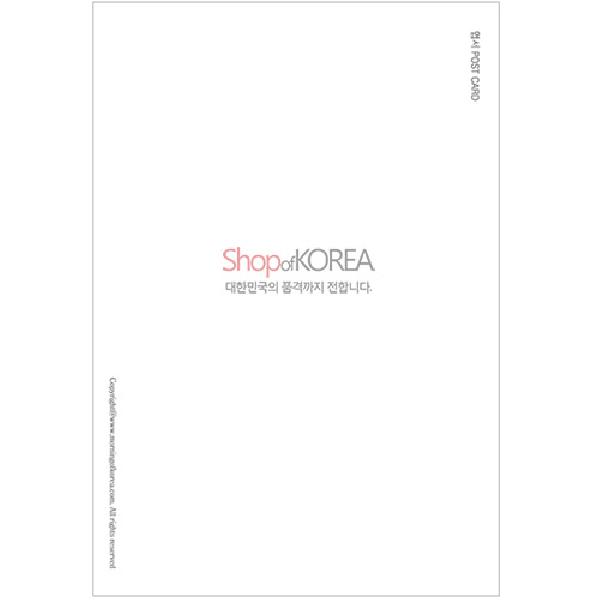 한국의 아침 엽서 시리즈 - 소녀의 기도 - 한국/한글/한복 전통문화상품