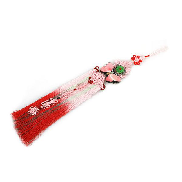 석시자개겹술노리개[분홍색] - 천연자개로 만든 고급 수제품입니다.