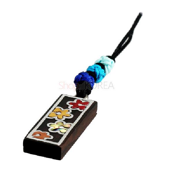 흑단 작은열쇠고리-삼연꽃 - 현대적 감각의 심플한 디자인 제품