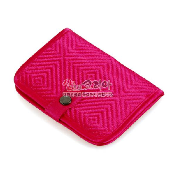 [소산당]누비수(秀)카드지갑 [분홍색] - 예쁜 디자인과 실용적인 지갑