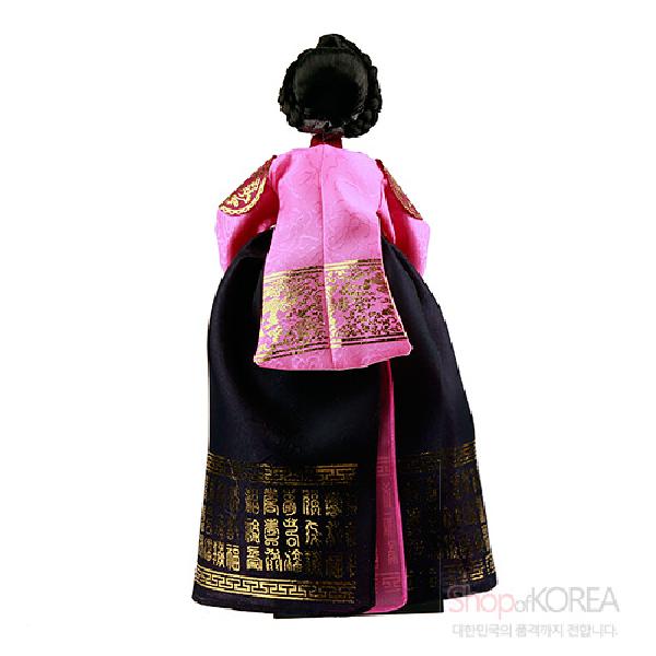한복인형-중전[남색치마] - 한국의 전통의복을 재현한 한복인형
