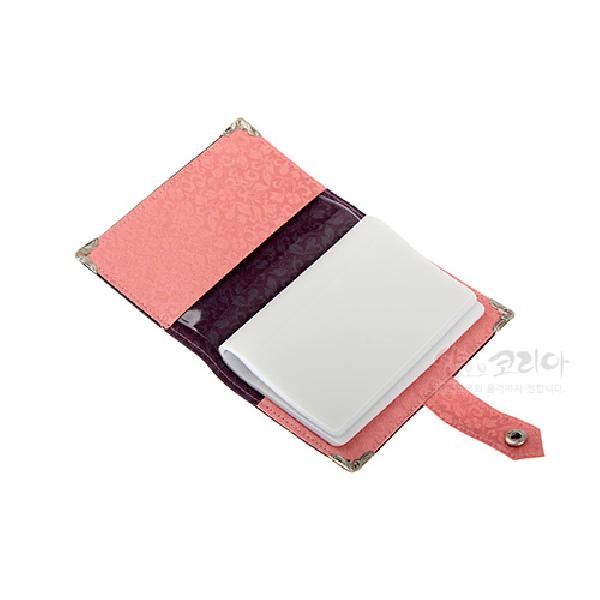 비단카드지갑-자색 - 전통무늬가 아름다운 비단카드지갑
