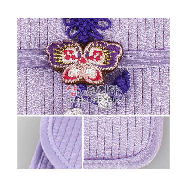 [소산당]누비수(秀) 지갑大-나비매듭[보라색] - 나비 매듭을 예쁘게 만든 누비수지갑