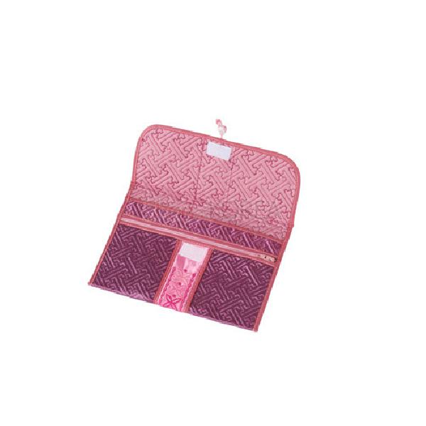 누비자수띠지갑[자주색] - 여권 및 통장 등을 보관하는 제품