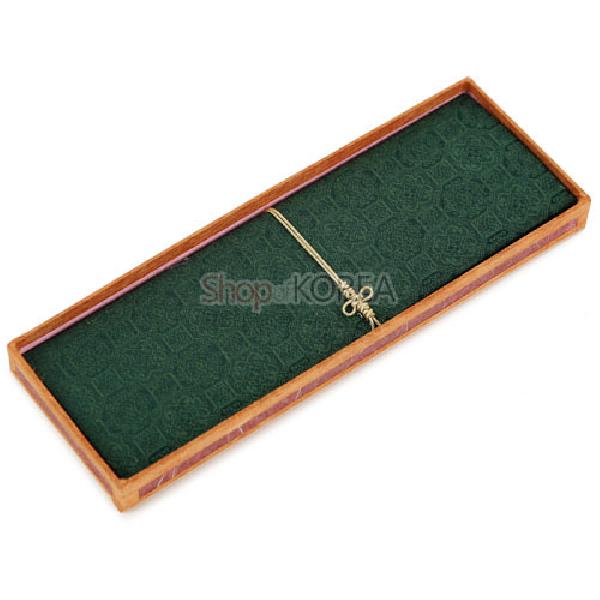 조각보매듭책갈피[녹색] - 조각보와 매듭을 활용한 책갈피 세트