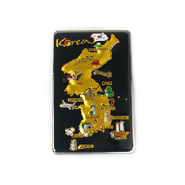 대한민국 지도 메모홀더-흑색 - 대한민국 지도를 표현한 제품