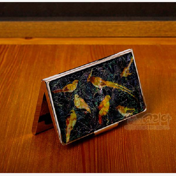 꽃나무 새 명함집 - 한국의 멋과 천연자개의 조화