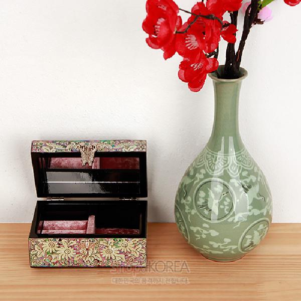 연화(連華) 나전보석함小-국화 - 세련된 자개장식이 돋보이는 보석함
