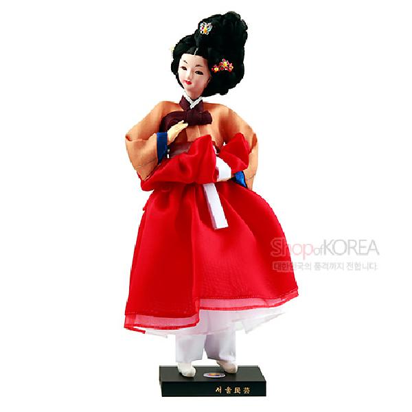한복인형-황진이 - 한국의 전통의복을 재현한 한복인형